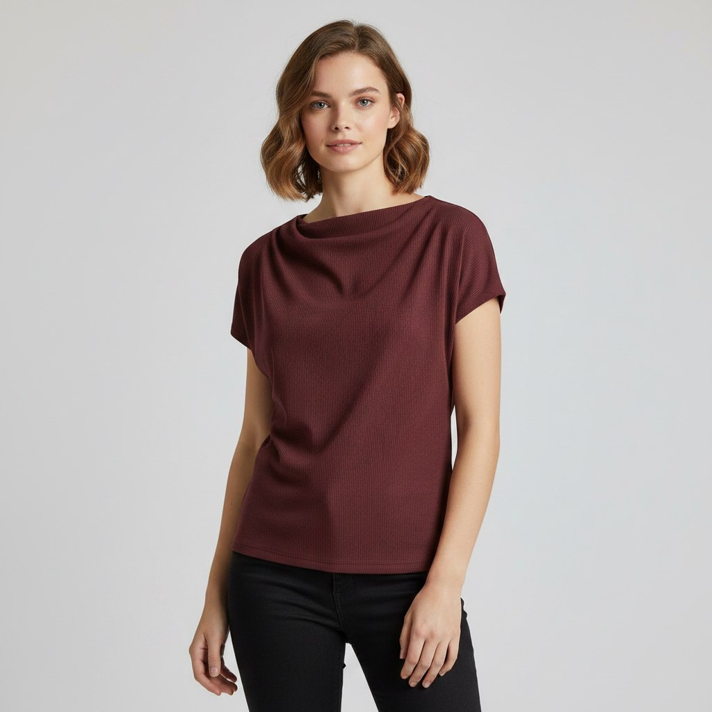 Garment made with Viscose/Polyester Single Jersey, 300 GSM