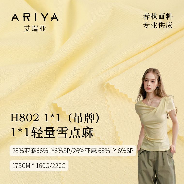 Lyocell/Linen Rib, 160G/220G GSM